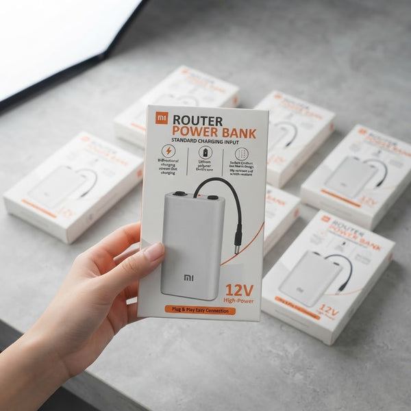 Router Power Bank 12V Premium Quality Uninterrupted Mini UPS for Wi-Fi Modems & Routers Capacity (Advertised): 20000mAh