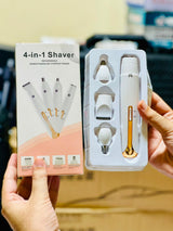 Flawless 4 In 1 Rechargeable Hair Remover - Personal Care Device Designed For Hair Removal And Daily Grooming Routine
