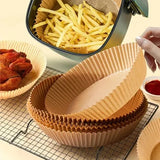 Pack Of 50 Air Fryer Liners | Disposable AirFryer Plates | Butter Paper Liner For Air Fryer