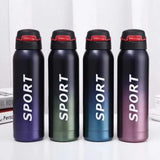 Stainless Steel Double Wall Vacuum Flask | 500 ml Sports Water Bottle | With Straw | Insulated