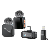 SOVO ZIVO SWM-556 Dual Wireless Microphone Audio Recording System