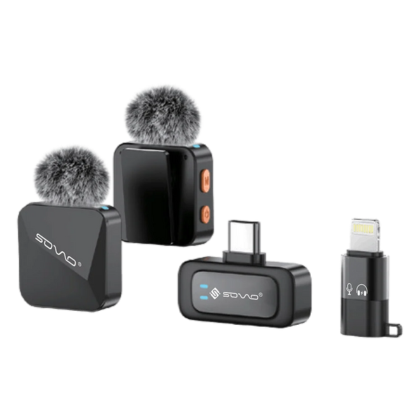 SOVO ZIVO SWM-556 Dual Wireless Microphone Audio Recording System