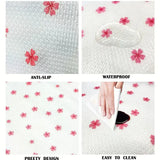 Anti-Slip Floral Pattern Drawer PVC Sheet Roll 45x100 cm