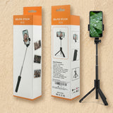 R15 Bluetooth Selfie Stick with Flash Light - Adjustable Tripod
