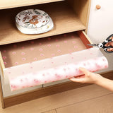 Anti-Slip Floral Pattern Drawer PVC Sheet Roll 45x100 cm