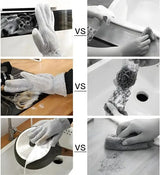 (1 pcs ) Multipurpose Wire Dishwashing Gloves | Dishwashing Rags for Wet and Dry, Steel Wire Miracle Cleaning Cloth with Glove Shape, Non-Scratch Wire Dish Cloths for Washing Dishes, Kitchen | Anti-heat aluminium gloves