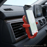 Car Phone Holder – Adjustable Grill Mount for All Mobiles Random Color