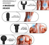 Professional Massager Gun With 4 Massage Heads Durable Portable Powerful Practical Choice For Muscle Relief Relaxation And Recovery | Random Color