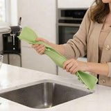 16-Inch Sink Splash Guard – Green Double-Suction Water Barrier