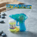 Kids Bubble Gun Toy – Automatic Bubble Blaster with LED Lights & Solution