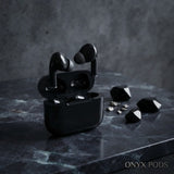 Premium Black AirPods – Wireless Bluetooth Earbuds with Smart Touch, Powerful Bass & Stylish .