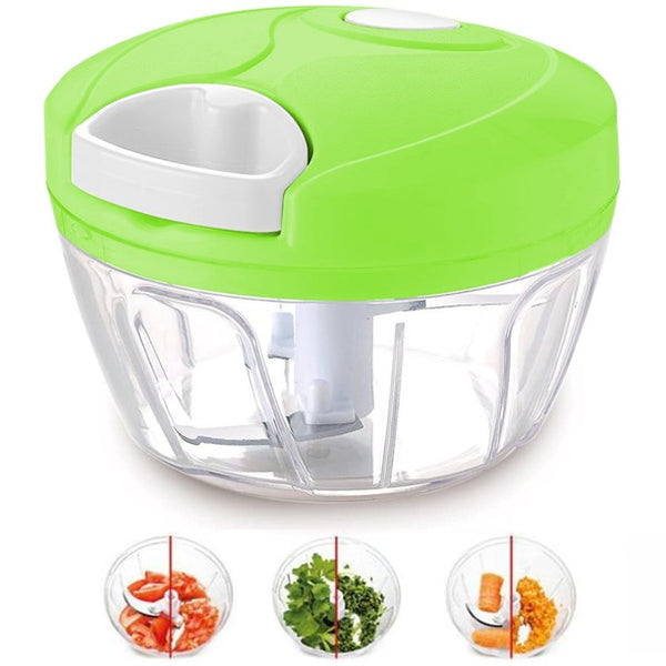 Multi-Function Food Processor - Chopper, Cutter, Grinder, Shredder, Mincer, Mini Garlic Slicer & Slicer for Kitchen (Random Color)