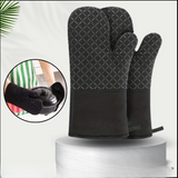 Hot mitt Gloves From heat While Cooking Baking Grilling and Handling hot Cookware (Random Color)