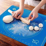 Silicone Non-Stick Rolling Mat 40x50cm – Non-Slip Pastry Mat for Dough, Cakes & Baking (Random Color)