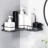 Wall Corner Rack | Multipurpose Kitchen & Bathroom Corner Organizer | Metal Wall Mount Storage Rack