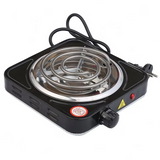 Electric Stove For Cooking - Hot Plate Heat Up In Just 2 mins - Easy to Clean -Metal Body (random color )