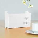 WiFi Router Shelf & Cable Organizer – Wall-Mount ABS Plastic Storage Box for Routers, Power Strips & Cables (Random Colors)