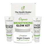 Brightening Glow Kit by The Health Healer | Face Wash, Scrub & Night Cream Set
