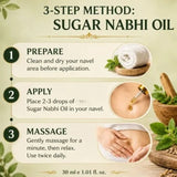 Sugar Balance Nabhi Oil | Herbal Belly Button Massage Oil | Ayurvedic-Inspired Navel Care Oil |  30ml
