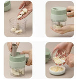 Electric Food Chopper & Vegetable Cutter | Multifunctional USB Rechargeable Food Processor | Chopping, Slicing, Grating & Grinding
